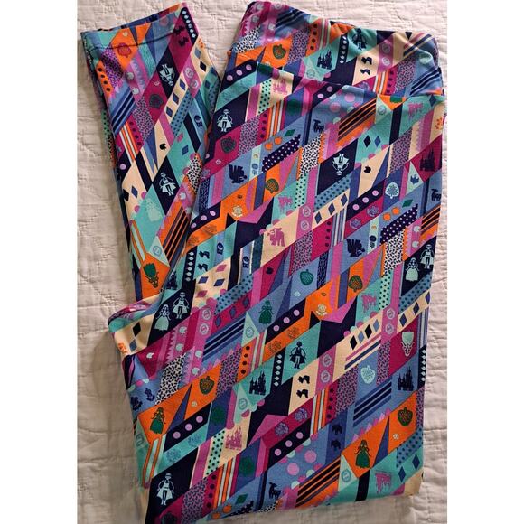 Women's LuLaRoe Disney colorful Stretch pants Size TC2 - Picture 3 of 8